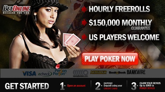 Free Cash Bonus at BetOnline.com - Accepts USA Players